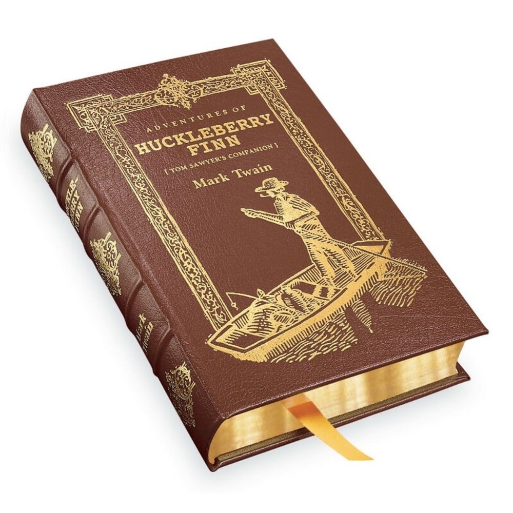 VINTAGE 22KT GOLD BOOK - THE ADVENTURES OF HUCKLEBERRY FINN 📕